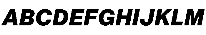 AnonGroteskText BlackIt Font UPPERCASE