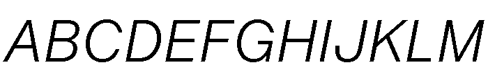 AnonGroteskText LightIt Font UPPERCASE