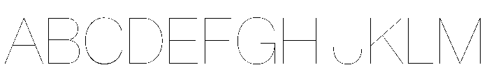AnonLine Regular Font UPPERCASE
