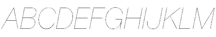 AnonLine RegularItalic Font UPPERCASE