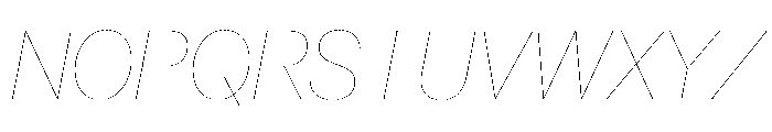 AnonLine RegularItalic Font UPPERCASE