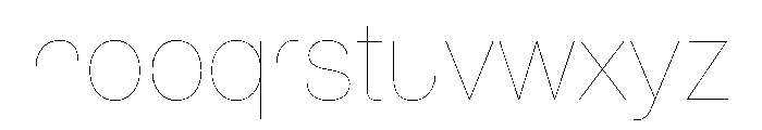 AnonLine Regular Font LOWERCASE