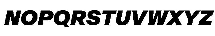 AntarcticaVAR BlackItalic Instance Font UPPERCASE