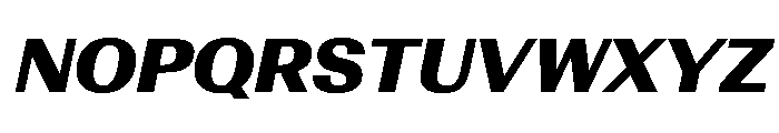 AntarcticaVAR BlackItalicContrast Instance Font UPPERCASE