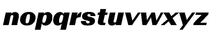 AntarcticaVAR BlackItalicContrast Instance Font LOWERCASE