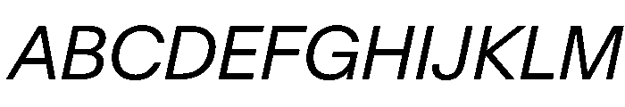 AntarcticaVAR BookItalic Instance Font UPPERCASE