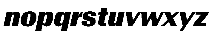 AntarcticaVAR CondensedBlackItalicContrast Instance Font LOWERCASE