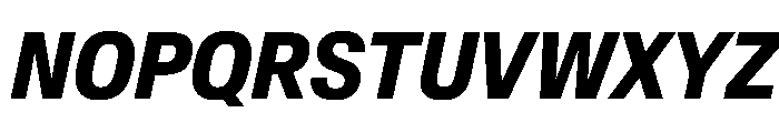 AntarcticaVAR CondensedBoldItalic Instance Font UPPERCASE