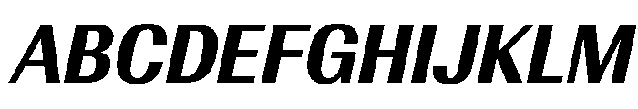 AntarcticaVAR CondensedBoldItalicContrast Instance Font UPPERCASE