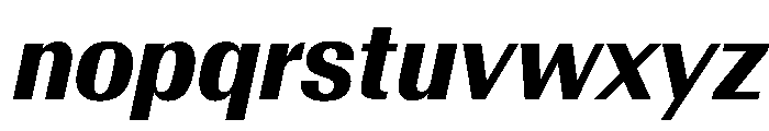 AntarcticaVAR CondensedBoldItalicContrast Instance Font LOWERCASE
