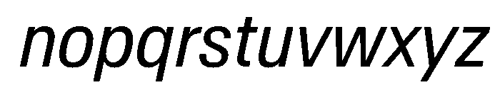 AntarcticaVAR CondensedBookItalic Instance Font LOWERCASE