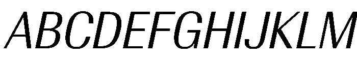 AntarcticaVAR CondensedBookItalicContrast Instance Font UPPERCASE