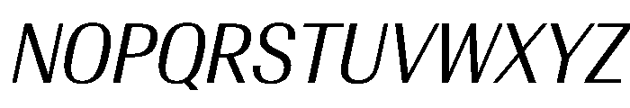 AntarcticaVAR CondensedBookItalicContrast Instance Font UPPERCASE