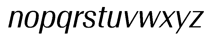 AntarcticaVAR CondensedBookItalicContrast Instance Font LOWERCASE