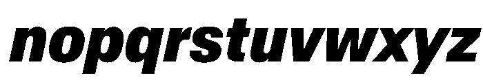 AntarcticaVAR CondensedExtraBoldItalic Instance Font LOWERCASE