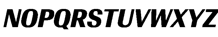 AntarcticaVAR CondensedExtraBoldItalicContrast Instance Font UPPERCASE