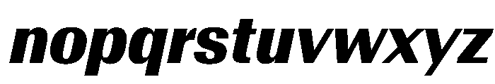 AntarcticaVAR CondensedExtraBoldItalicContrast Instance Font LOWERCASE