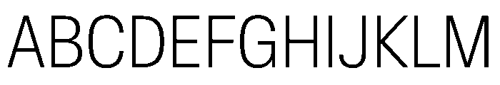 AntarcticaVAR CondensedExtraLight Instance Font UPPERCASE