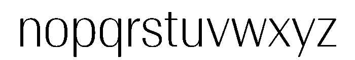AntarcticaVAR CondensedExtraLightContrast Instance Font LOWERCASE