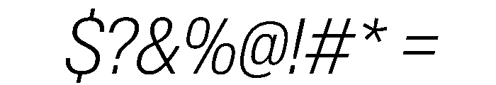 AntarcticaVAR CondensedExtraLightItalic Instance Font OTHER CHARS