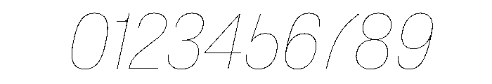 AntarcticaVAR CondensedHairlineItalic Instance Font OTHER CHARS