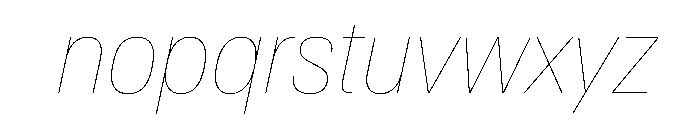 AntarcticaVAR CondensedHairlineItalicContrast Instance Font LOWERCASE