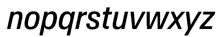AntarcticaVAR CondensedItalic Instance Font LOWERCASE