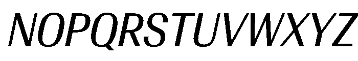 AntarcticaVAR CondensedItalicContrast Instance Font UPPERCASE