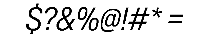 AntarcticaVAR CondensedLightItalic Instance Font OTHER CHARS