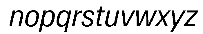 AntarcticaVAR CondensedLightItalic Instance Font LOWERCASE