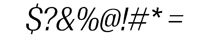 AntarcticaVAR CondensedLightItalicContrast Instance Font OTHER CHARS