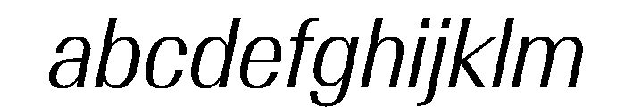 AntarcticaVAR CondensedLightItalicContrast Instance FONT