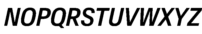AntarcticaVAR CondensedMediumItalic Instance Font UPPERCASE