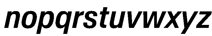 AntarcticaVAR CondensedMediumItalic Instance Font LOWERCASE