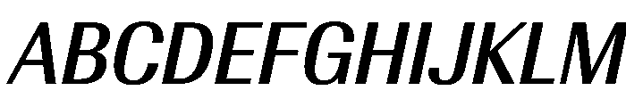 AntarcticaVAR CondensedMediumItalicContrast Instance Font UPPERCASE