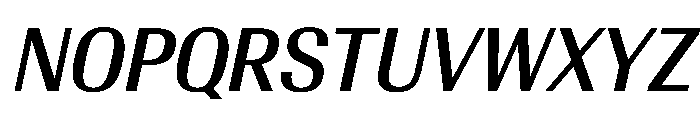 AntarcticaVAR CondensedMediumItalicContrast Instance Font UPPERCASE