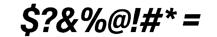 AntarcticaVAR CondensedSemiBoldItalic Instance Font OTHER CHARS