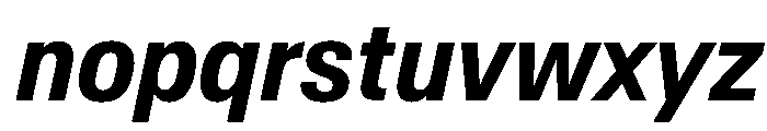 AntarcticaVAR CondensedSemiBoldItalic Instance Font LOWERCASE