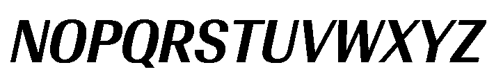 AntarcticaVAR CondensedSemiBoldItalicContrast Instance Font UPPERCASE
