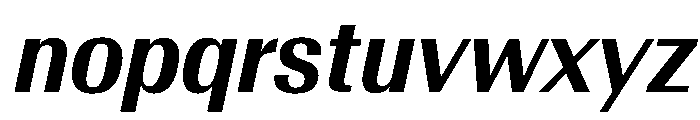 AntarcticaVAR CondensedSemiBoldItalicContrast Instance Font LOWERCASE