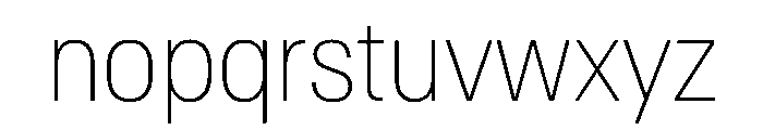 AntarcticaVAR CondensedThin Instance Font LOWERCASE
