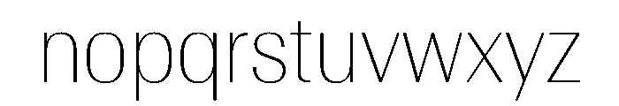 AntarcticaVAR CondensedThinContrast Instance Font LOWERCASE