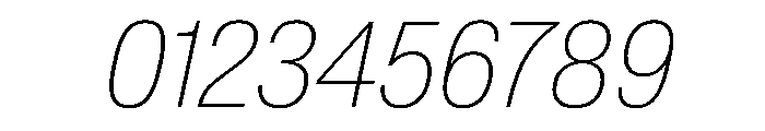 AntarcticaVAR CondensedThinItalic Instance Font OTHER CHARS