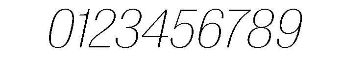 AntarcticaVAR CondensedThinItalicContrast Instance Font OTHER CHARS
