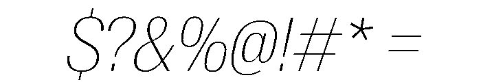 AntarcticaVAR CondensedThinItalicContrast Instance Font OTHER CHARS