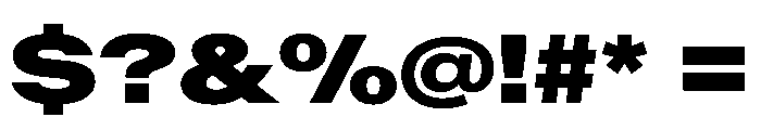AntarcticaVAR ExpandedBlack Instance Font OTHER CHARS