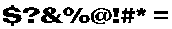 AntarcticaVAR ExpandedBlackContrast Instance Font OTHER CHARS