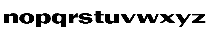 AntarcticaVAR ExpandedBlackContrast Instance Font LOWERCASE
