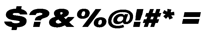 AntarcticaVAR ExpandedBlackItalic Instance Font OTHER CHARS