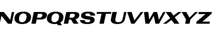 AntarcticaVAR ExpandedBlackItalicContrast Instance Font UPPERCASE